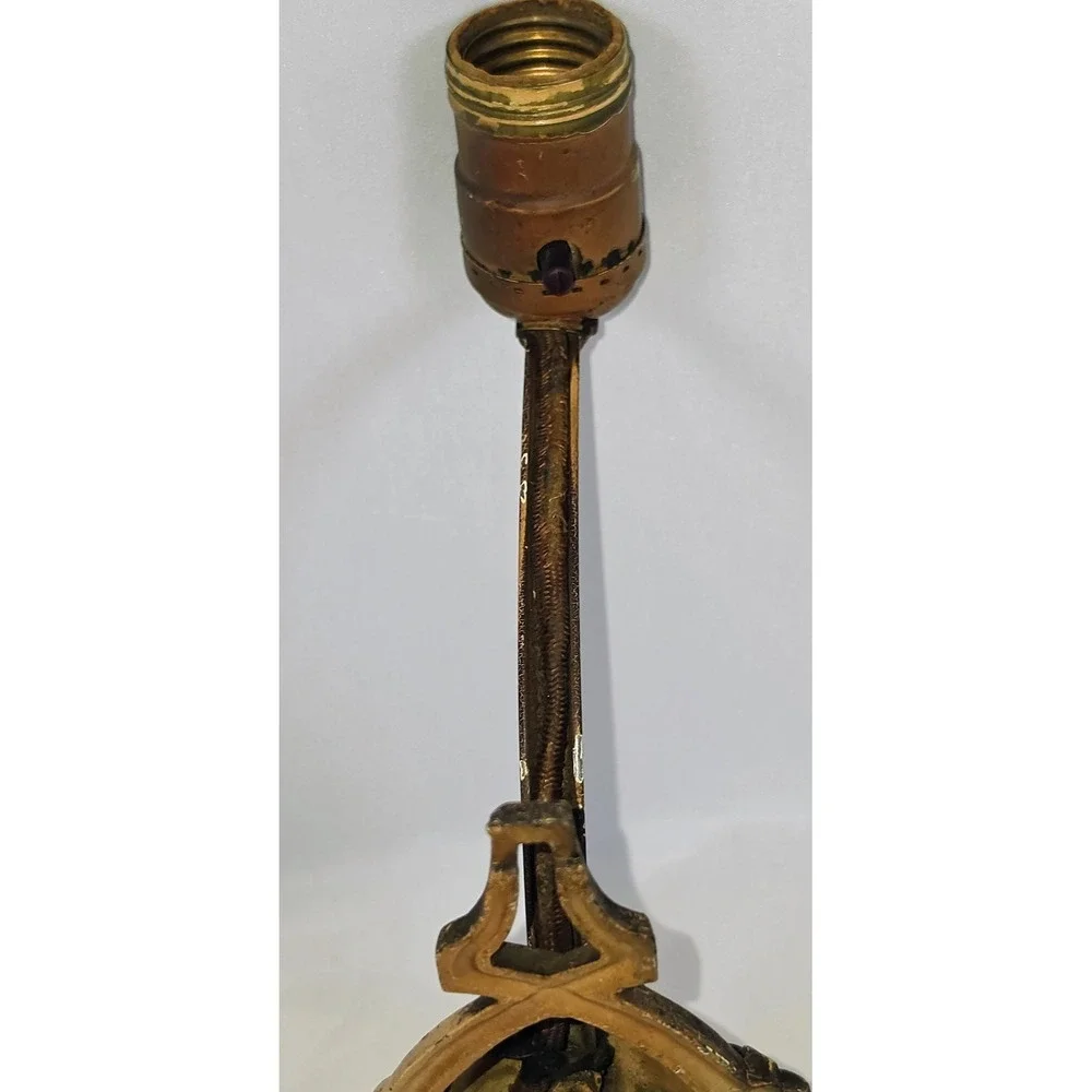 Vintage Cast Metal Flower Basket Wall Sconce Lamp Floral Cottage Victorian Chic